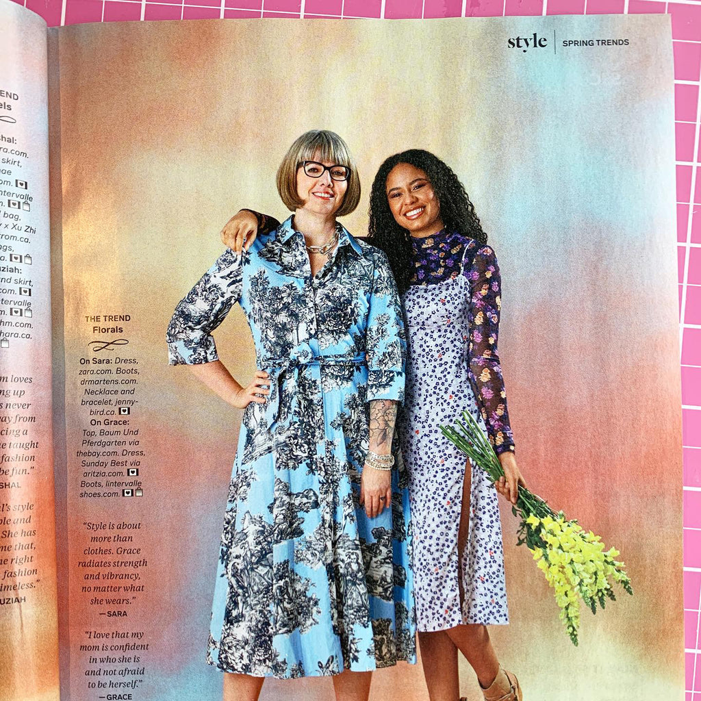 Our mother/daughter feature in Chatelaine magazine