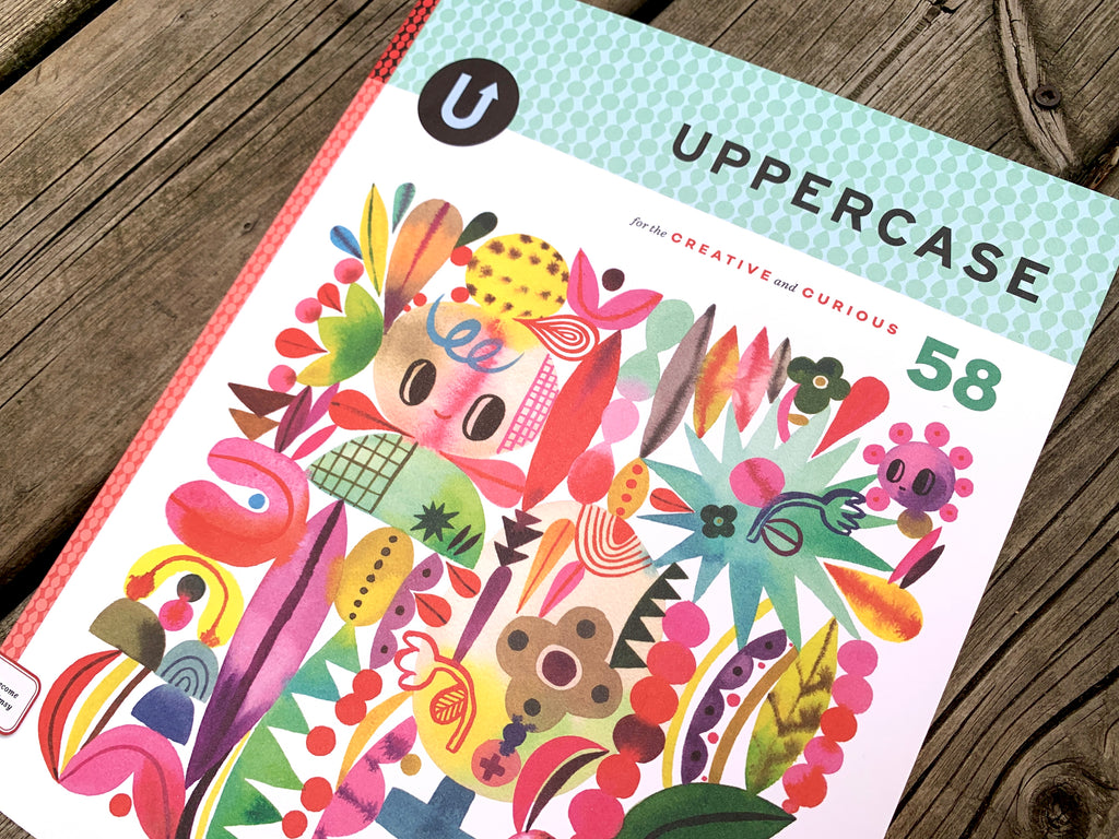 Wow! I'm so honoured to be featured twice in issue #58 of Uppercase magazine